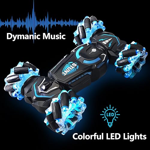 Miniatura 2 de Autos RC Auto de control remoto para niños giratorio de 360 4WD RC Stunt car transformar 2.4Ghz Juguetes controlados a mano para niños 4-7 regalos