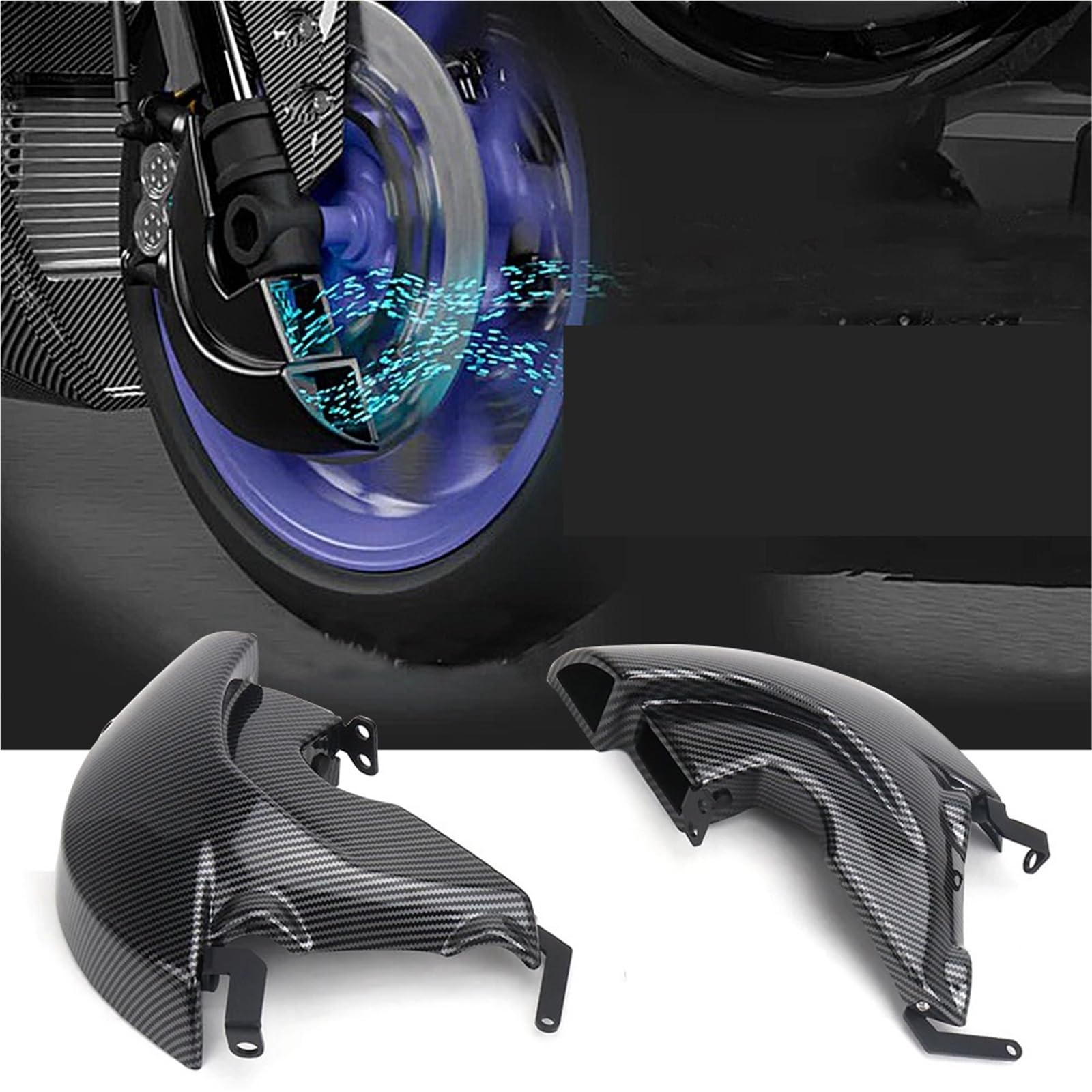 Compatible con el kit de conducto de refrigeración R1 | Cubierta aerodinámica, ajuste 2020-2025(Carbon Fiber)