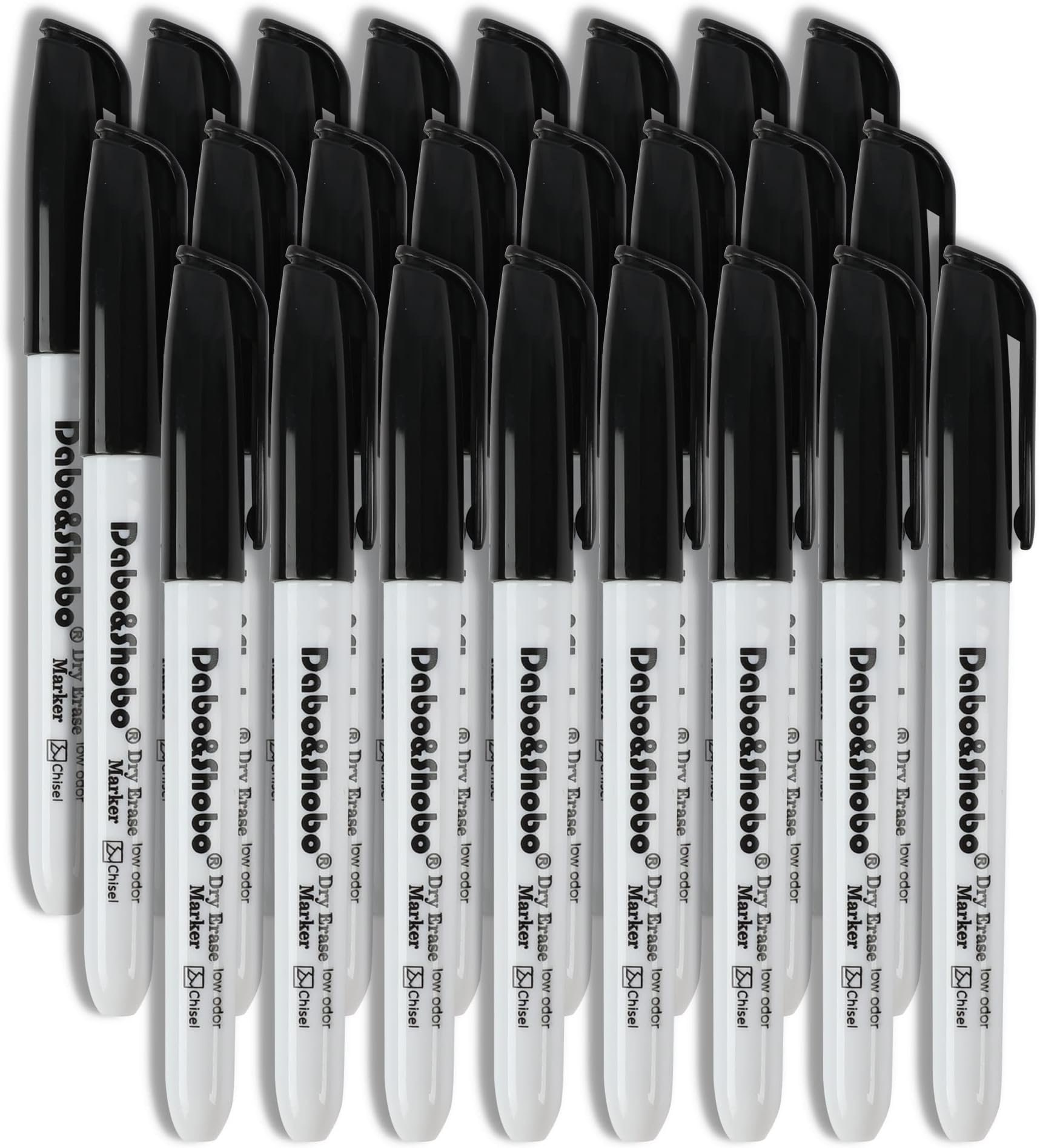 Dabo&Shobo Dry Erase Markers, Bulk Pack Of 72 Count, Low