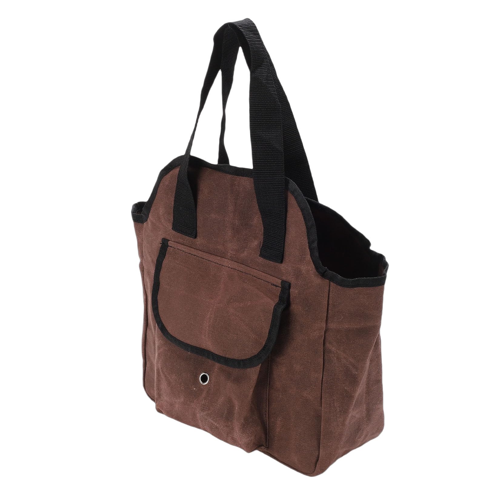 Bolsa para herramientas de jardín Bolsa de lona encerada para herramientas con 6 bolsillos interiores y 3 exteriores multiusos para jardinería doméstica Bolsa de lona