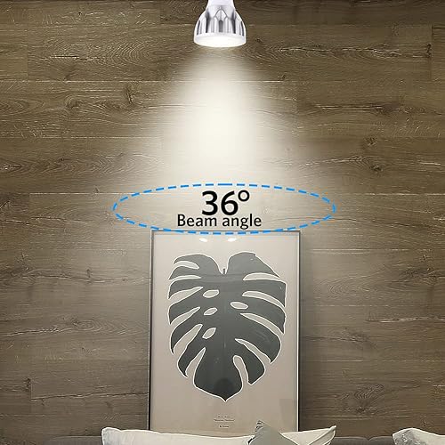 Miniatura 4 de Bombillas LED PAR20, foco regulable de 12 W, equivalente a halógeno de 100 W, ángulo de haz estrecho de 36, blanco natural de 4000 K, base mediana