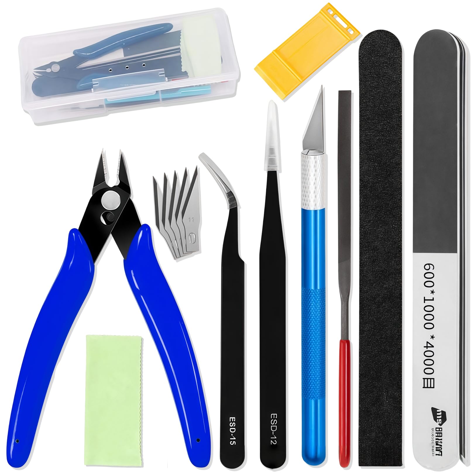 Mtjkkpo Model Making Tools Kit 14 PCS Hobby Tool Set for Plastic Model Kits