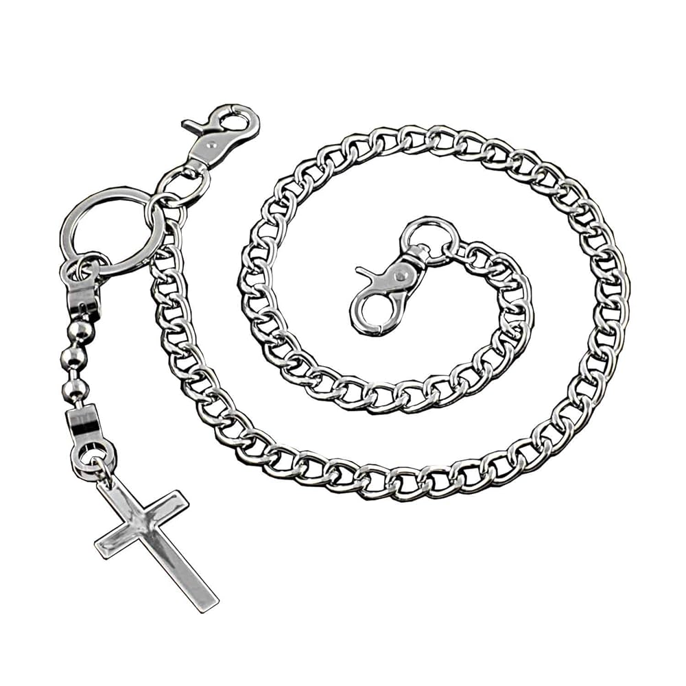 Amazon.com: Cross Charm Metal Pants Chain Biker Wallet chain