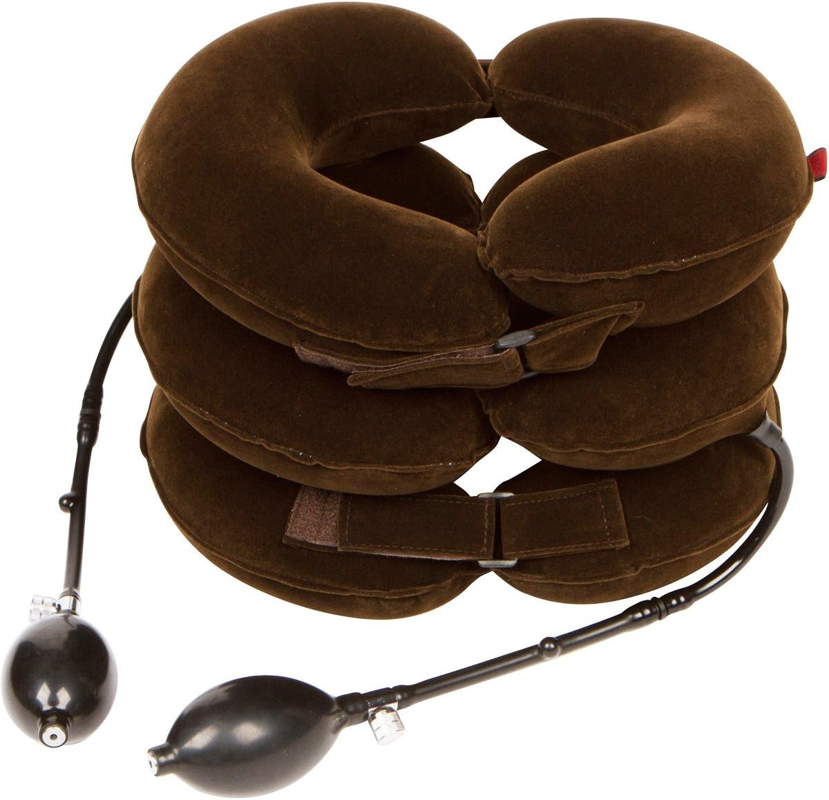 Cervical Traction Device, Neck Stretcher, Inflatable Neck Brace With Separate Front & Back Controls For Precise Adjustment Easy to Use for Chronic Neck and Shoulder Pain, Great for Home or Travel