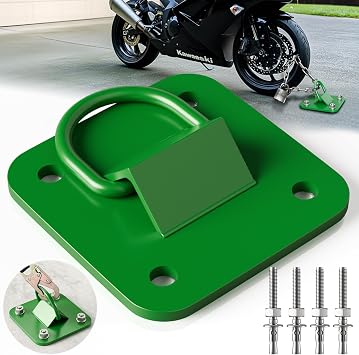 D Ring Anchor Plate l Concrete Plate Anchors for Concrete Walls,Ceilings,Columns l Steel D-Ring Reusable Anchor Plate 1 Pack