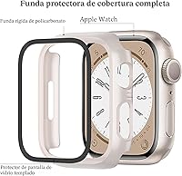Vista 2 de 6-Pack Fundas Compatibles con Apple Watch 40mm Series SE 3(2025)/SE 2/SE/6/5/4 con Protector de Pantalla de Vidrio Templado, QCKANLJ Ultradelgada