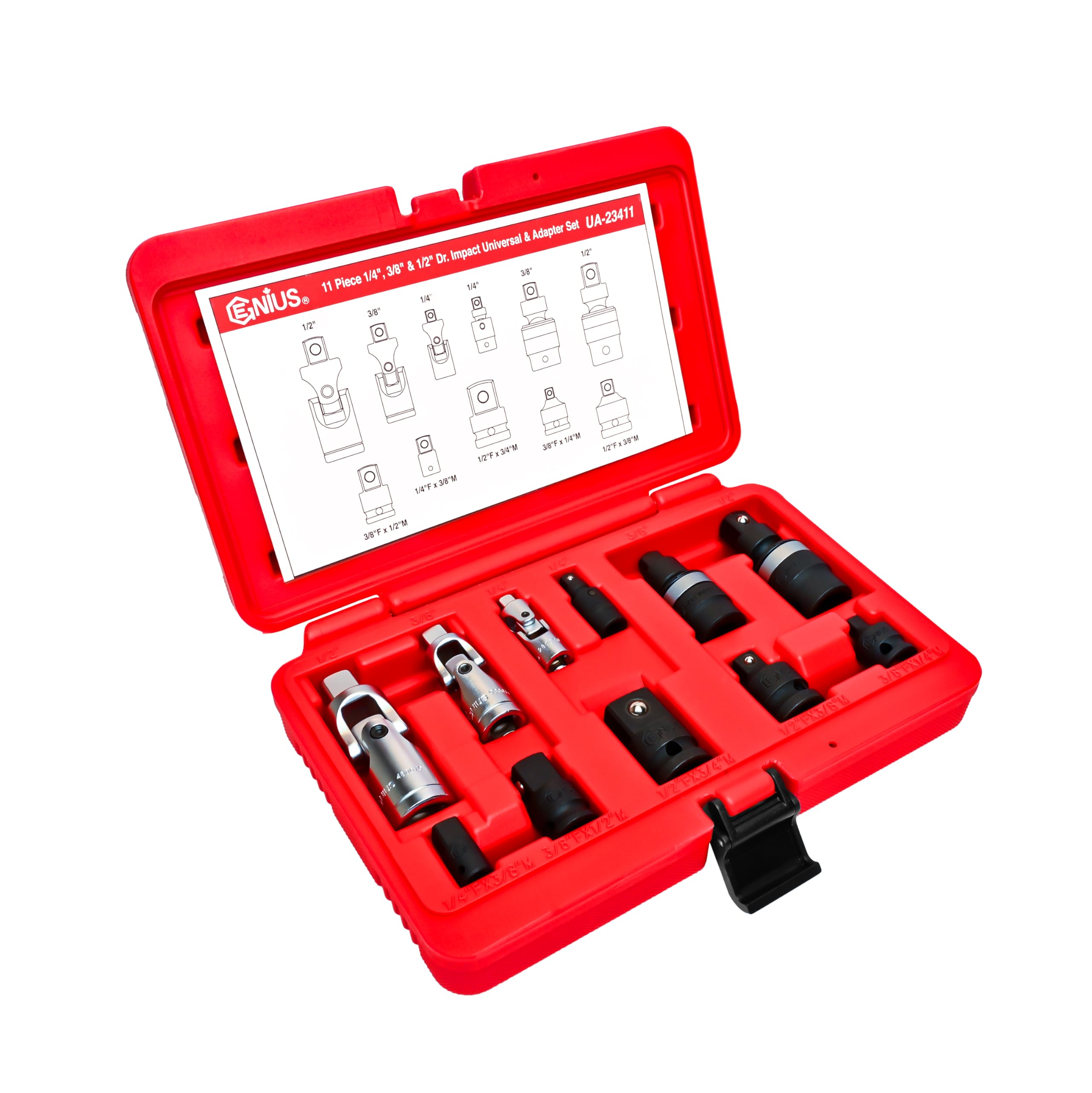 Genius Tools 11 Piece 1/4