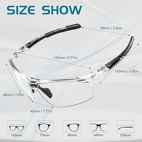 Miniatura 3 de SCVCN Gafas de sol fotocromáticas para hombres y mujeres, protección UV 400, deportes y pesca