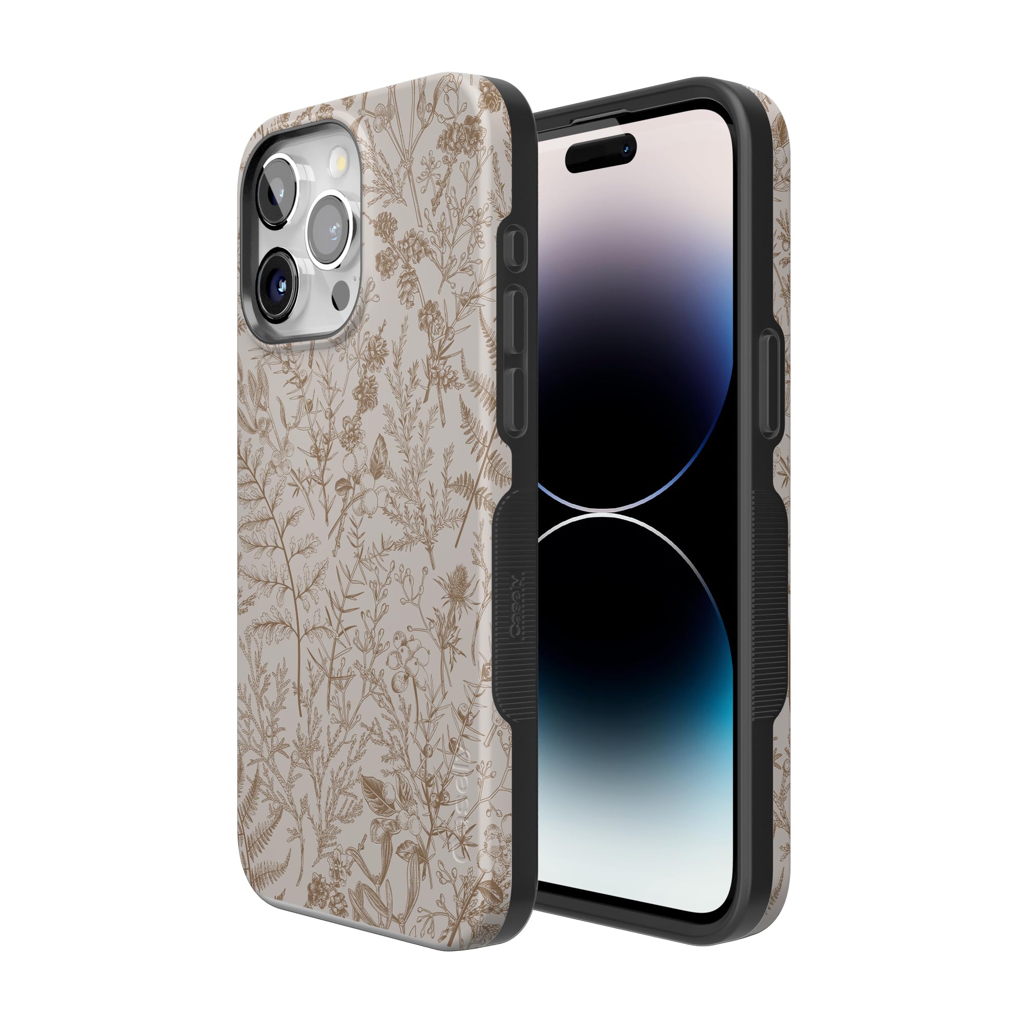 Amazon.com: Casely iPhone 15 Pro Max Case | Beige Garden | Neutral