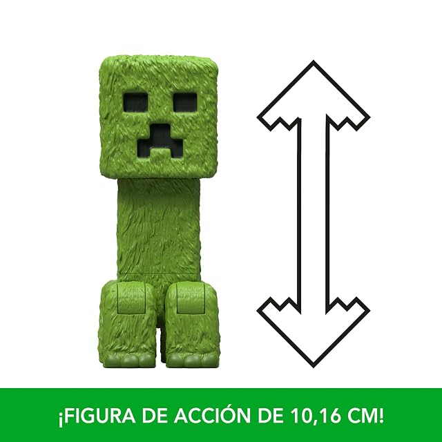 Foto 4 de 6 de Mattel Minecraft Creeper, Conjunto de Figura de acción y Accesorios