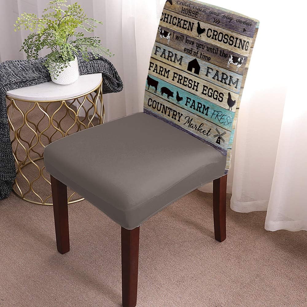 Chair Covers for Dining Room 4 Pack Stretch Chair Cover