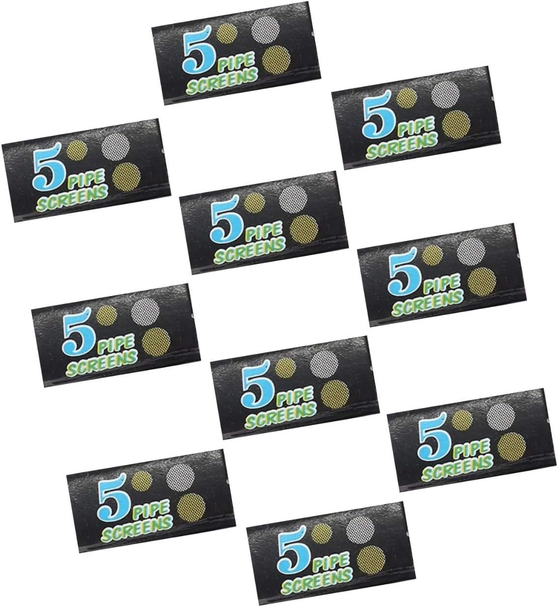 OutonTrip Screen Filter for Bongs – 10mm Metal Mesh Screens – Bong Accessory | Hookah Screen | Chillum Filter | Pack of 10 (Each Pack Contains 5 Screen Filters)