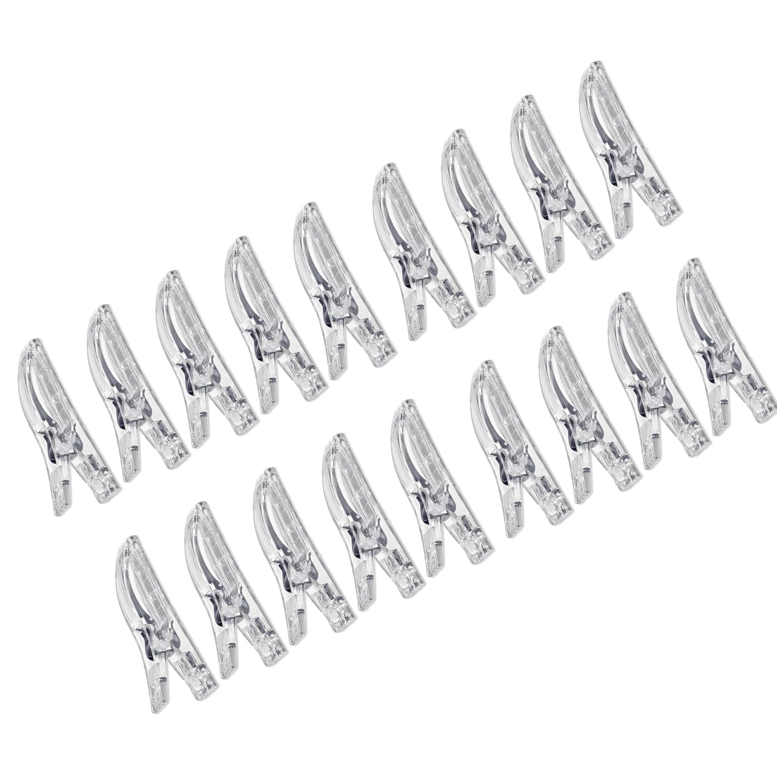 Mekalero 20 Piece Clear Window Blind Hook Temporary Hangings Pleated Paper Shade Hanger Clip for Rental Homes Curtain Hangers