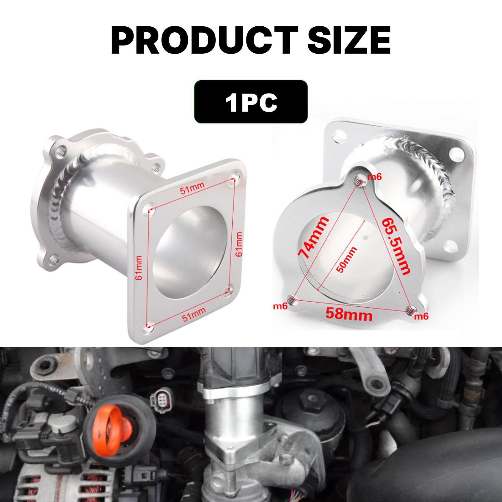 Kit Suppression Vanne Egr Pour M47N2 M57N2 moteurs diesel, E87 E90 E91 E92 E93 E60 E61 E83 E70Cooler Delete Vanne Kit Pour,Remplace les références techniques 11717804381 et 11717792077
