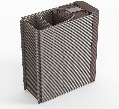 Vista 53 de Flash Furniture Hercules - Silla plegable comercial grande y alta, extraancha, capacidad de 650 libras de plástico duradero, color negro, paquete