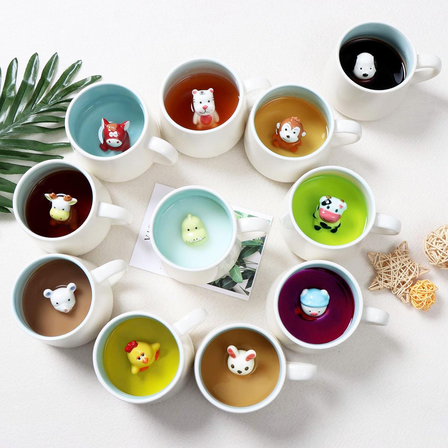 Biigming Tazza Cavallo Tazza Animal 3D in Ceramica 350ml Tazzine da caffè Mug con Figurine Animati Regalo per Natale, Compleanno, Amici, Familiari o Bambini(Cavallo)