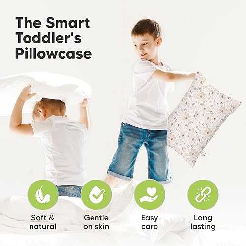 Miniatura 62 de KeaBabies Funda de almohada para niños pequeños de 13 x 18 pulgadas, funda de almohada de algodón orgánico para niños, niñas, funda de algodón suave