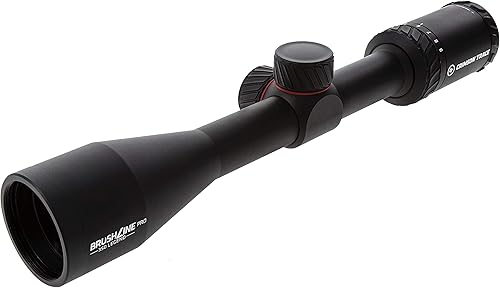 Miniatura 126 de Crimson Trace Brushline Pro Riflescope con construcción sólida ligera, tapas de alcance y paño para lentes para caza, tiro y exteriores