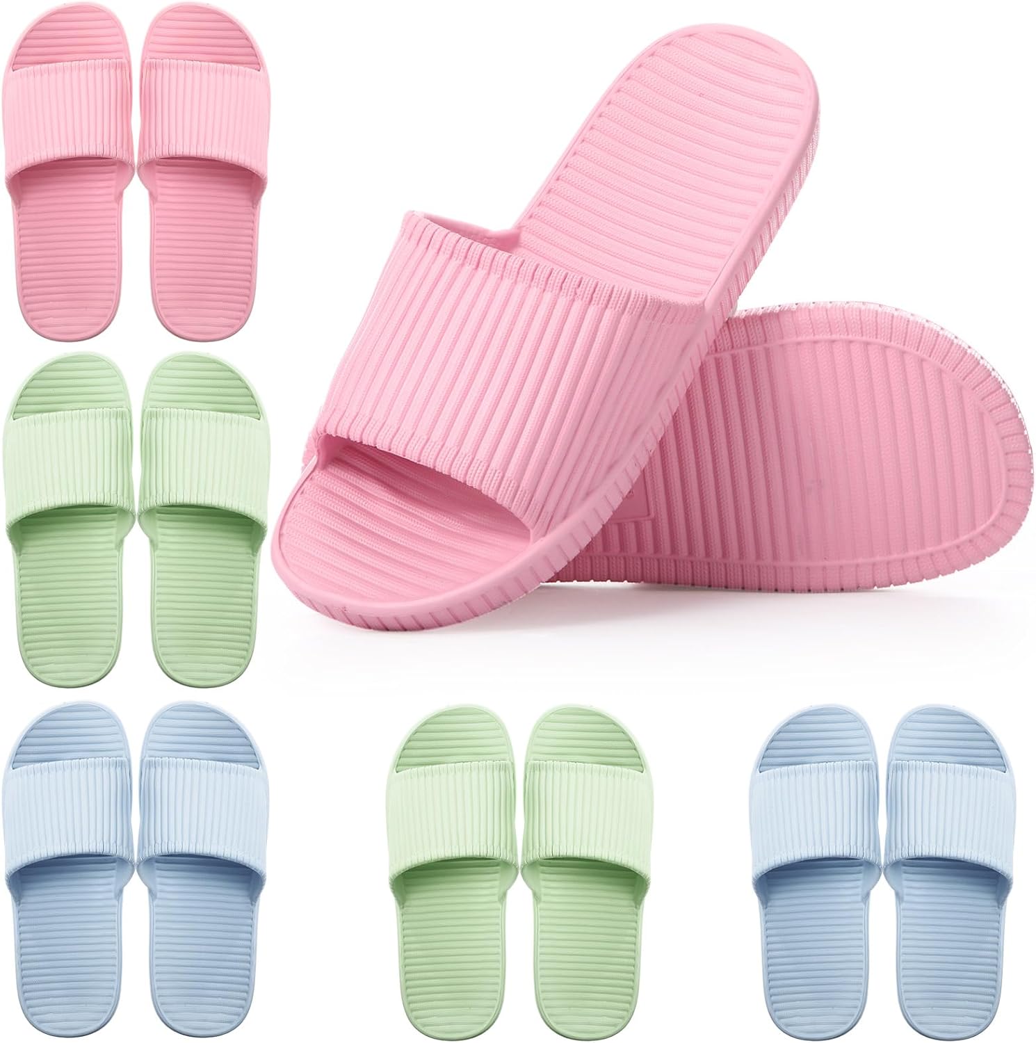 Non Slip Shower Slides for Women & Men - Lightweight Comfort