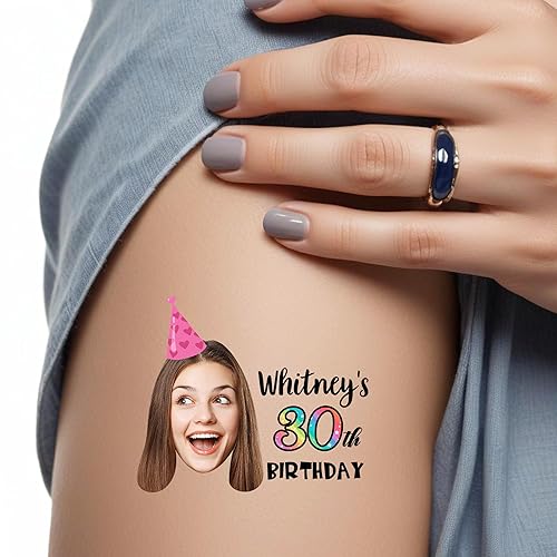 Miniatura 2 de Tatuajes faciales personalizados para despedida de soltero, decoraciones de despedida de soltera, suministros de fiesta para hombres y mujeres,