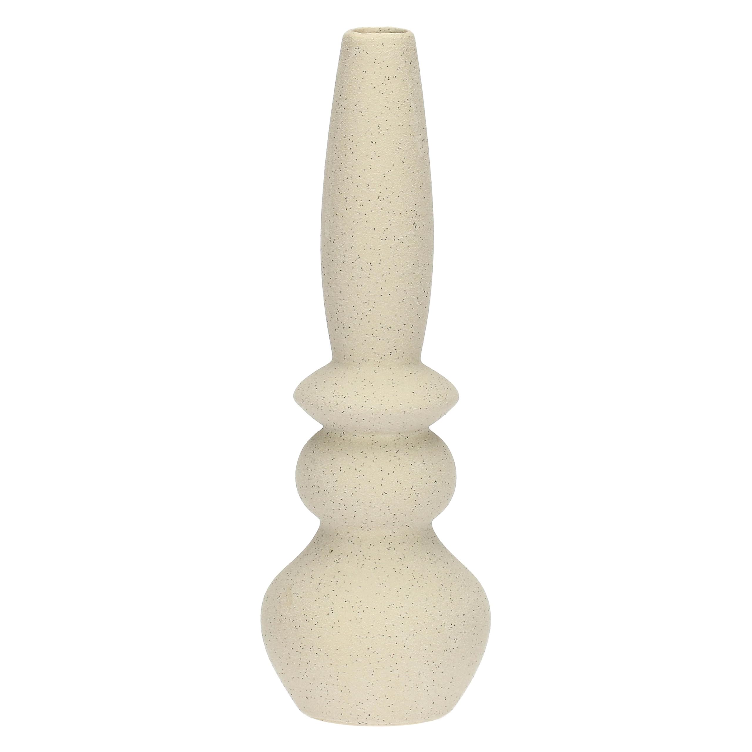 rituali domestici - Deco Monofiore Vase 4 Levels in Cement Resin, 11 x 11 cm, Depth 30.8 cm, Multicurve Collection