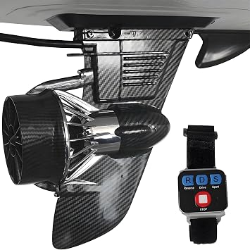 Jet Power Surfboard Fin 24V 288Wh Electric Fin Propulsion, 3 Speed Remote Control, Lightweight 2kg for Paddle Boards and Kayak