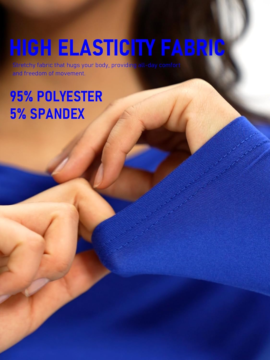 COZYFIT Underscrub Long Sleeve Women - Crew Neck Scrubs Undershirts for Nurse with Soft Fabric - Image 6