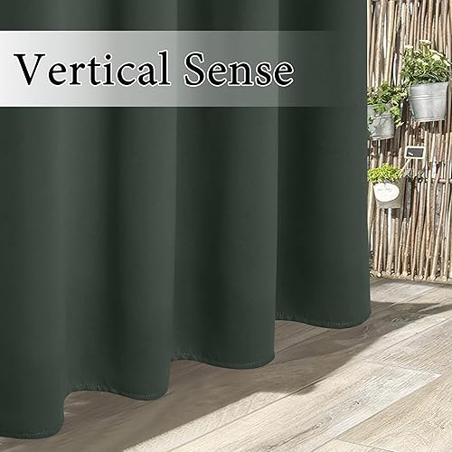 Miniatura 113 de RYB HOME Outdoor Curtains Blackout - 2 Panels Outside Curtains Waterproof Thermal Insulating for Patio Porch Garage Garden Gazebo Universal Biscotti