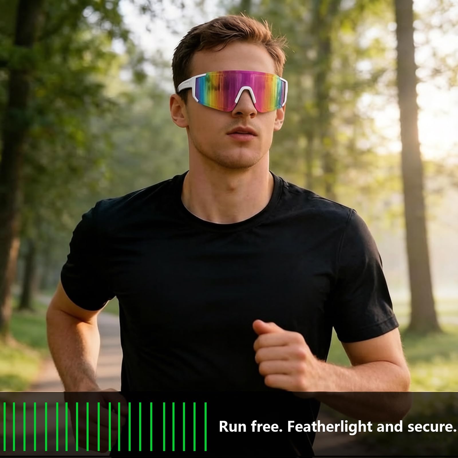 Okulary przeciwsłoneczne na rower, dla mężczyzn i kobiet, okulary sportowe, okulary ochronne, ochrona przed promieniowaniem UV, do aktywności na świeżym powietrzu, takich jak jazda na rowerze,