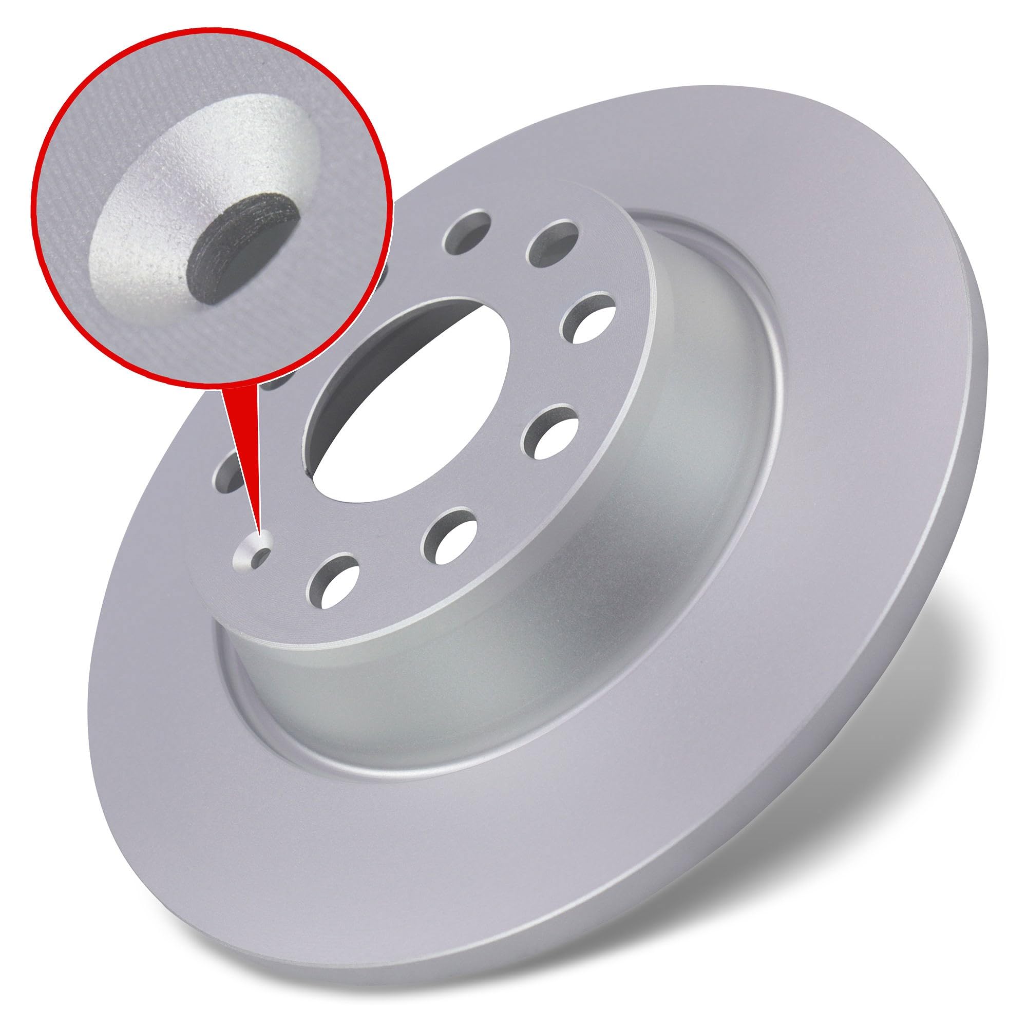 R1 Concepts Bremsen-Set Hinten – Keramik-Bremsbeläge & Gebohrte/schlitzige Rotoren, Inkl. Hardware-Kit