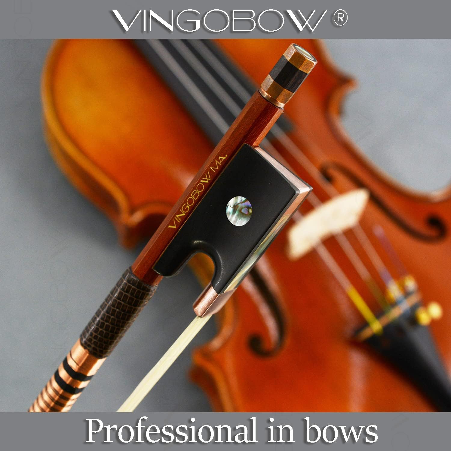 Master Level Pernambuco Violin Bow 4/4 Size Deep Tone Elegant design Rare frog New Arrivals