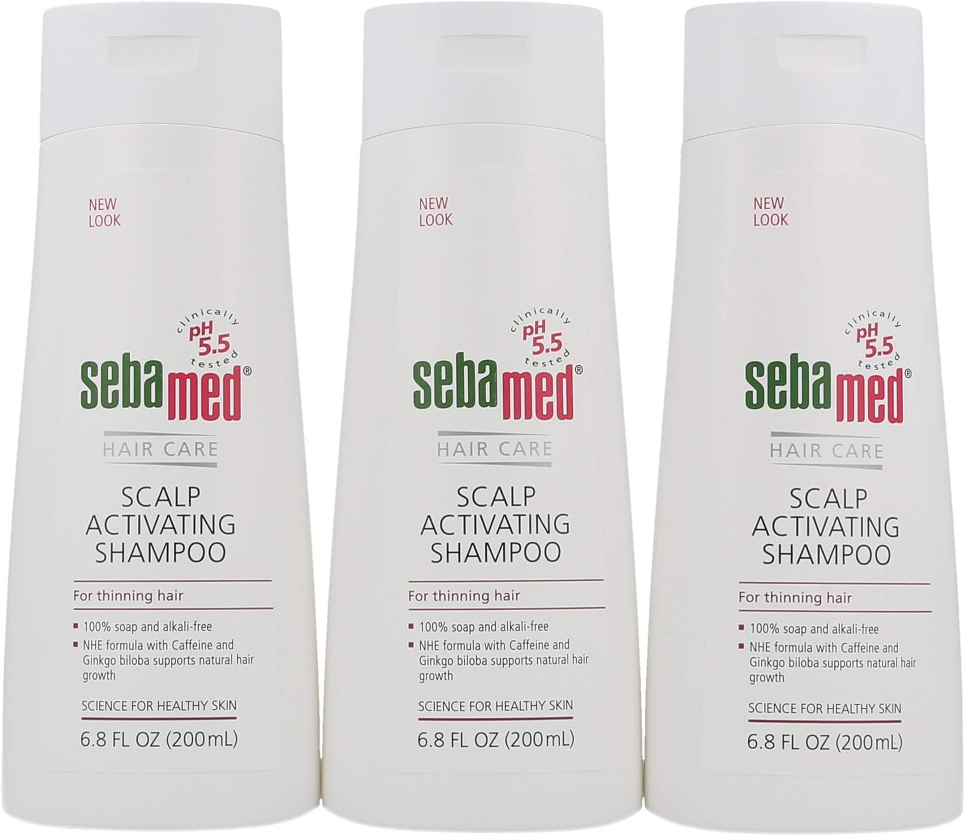 SEBAMEDAnti Hair Loss Scalp Activating Shampoo for Thinning Hair Supports Natural Hair Growth Helps Fight Hair Loss Dermatologist Recommended (200 Milliliters) Pack of 3