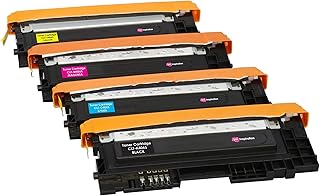 Set of 4 Compatible Laser Toner Cartridges for Samsung Xpress SL C410W C460FW C460W C467W CLP-360 CLP-365 CLP-365W CLX-3305 CLX-3305FN 3305W | Print Yield: 1,500 Pages (Black) & 1,000 Pages (Colours)