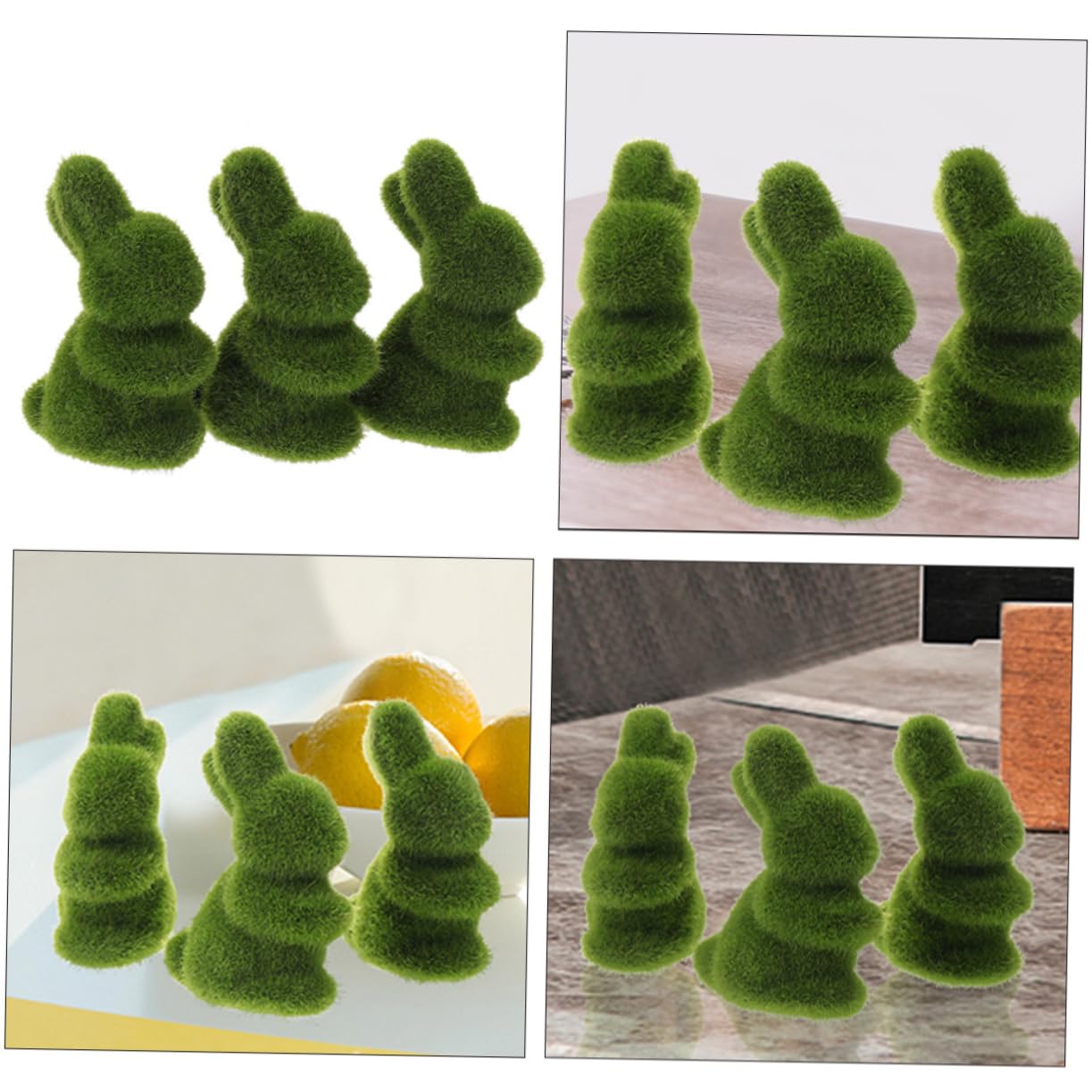 Cabilock 5 Set Di Adorabili Decorazioni A Forma Di Coniglietto Pasquale 8 Cm Giocattoli Di Simulazione Per Decorazioni Da Tavolo 6 Pezzi * 5