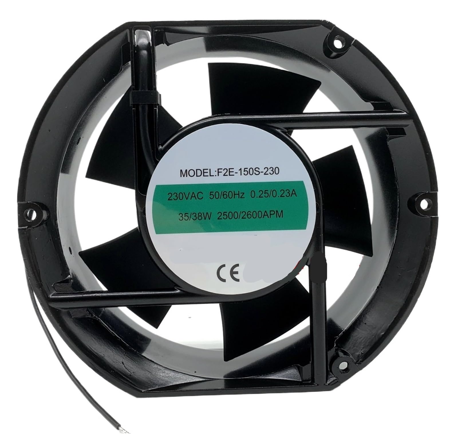 Lzikkgki One Color F2e-150S-230 Dc 230V 0.25A 172X150x51mm 2-Wire Cooling Fan