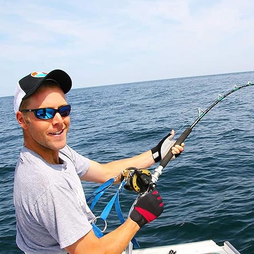 Miniatura 4 de ChinFun Guantes de vela unisex acolchados con palma sin dedos, guantes de kayak, perfectos para remo, canoa para hombres, mujeres y jóvenes