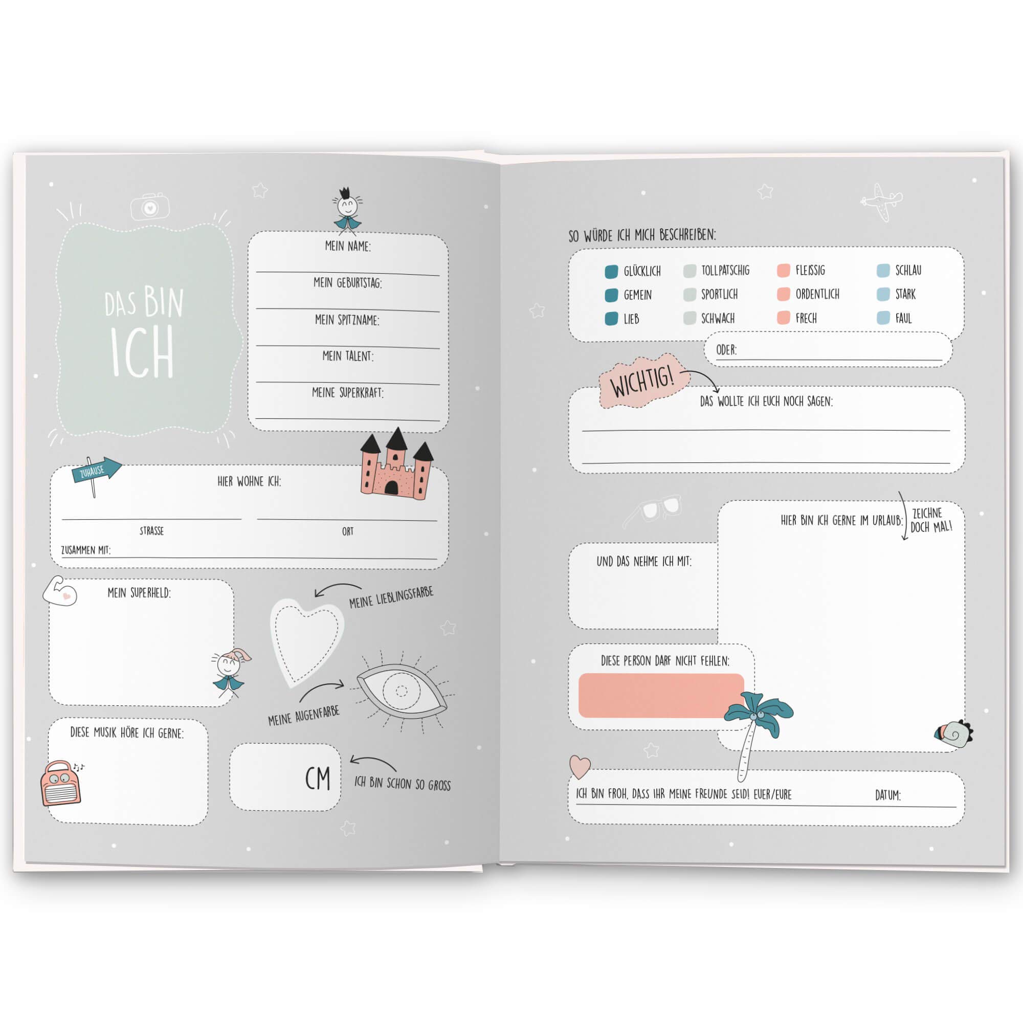 Libro Degli Amici Per Scuola Elementare - Per Ragazze E Ragazzi, Con Pagine Creative - Foto 3