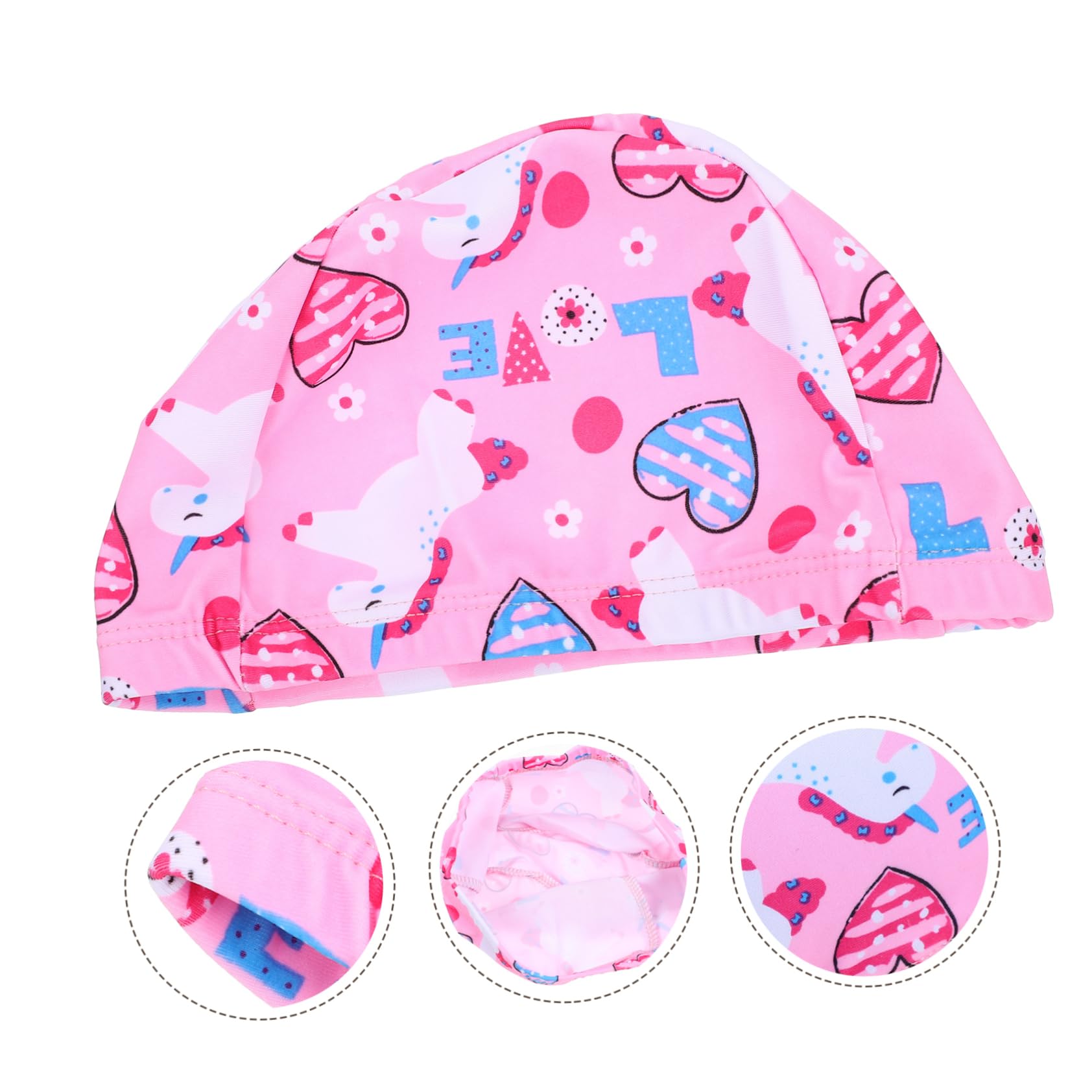 6 Pcs Cuffia Da Nuoto Cuffia Per Piscina Cuffia Elastica Per Il Nuoto Cuffia Da Nuoto Del Fumetto Cappello Per Le Donne Visiera Da Bagno Per Bambini Cuffie Per Le Donne Cappello