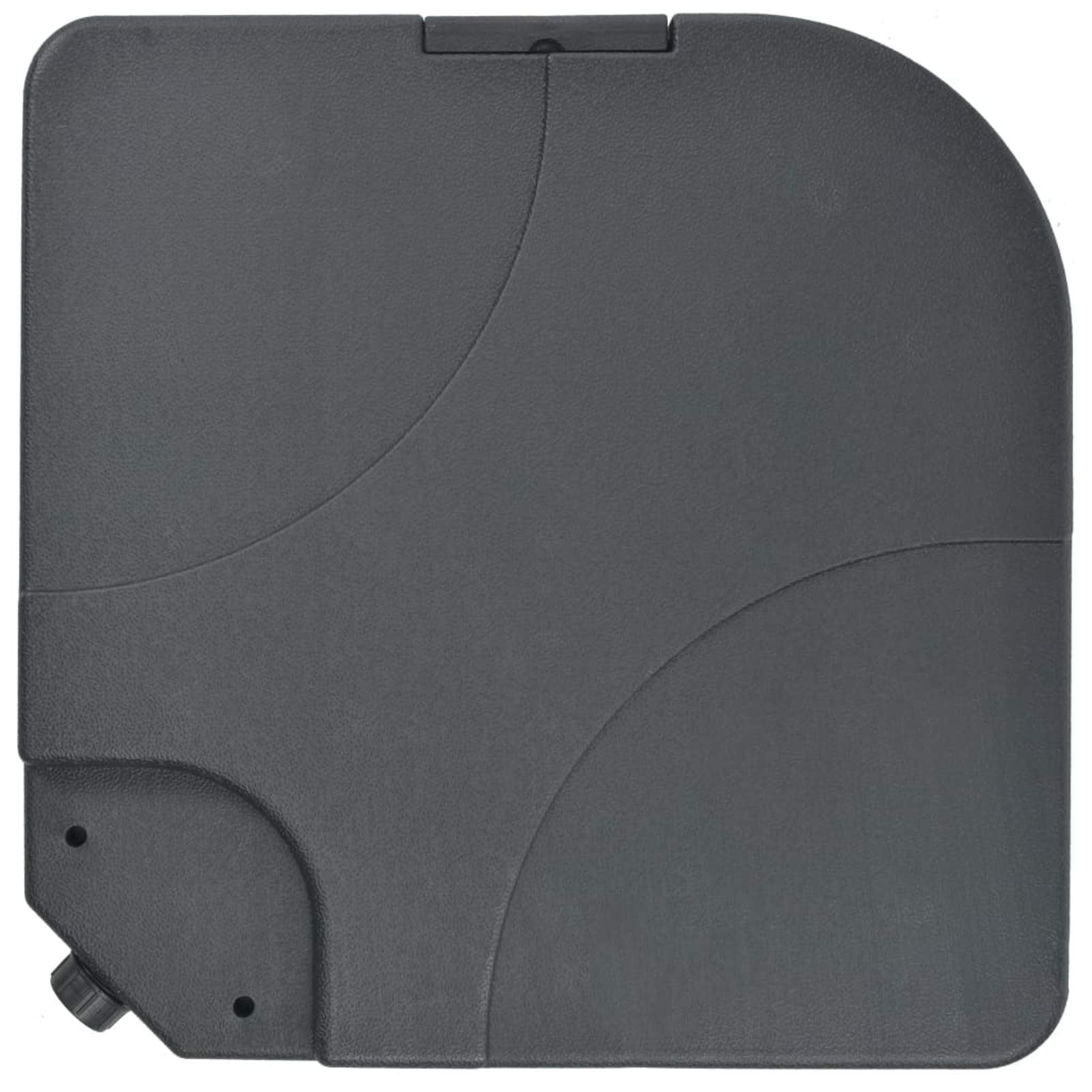 Gecheer Portable, Patio Dining Table, Patio Table Desk Furniture for Kitchen, Dining Room, Breakfast Nook Parasol Base Sand/Water Filled 15.9 gal Garden