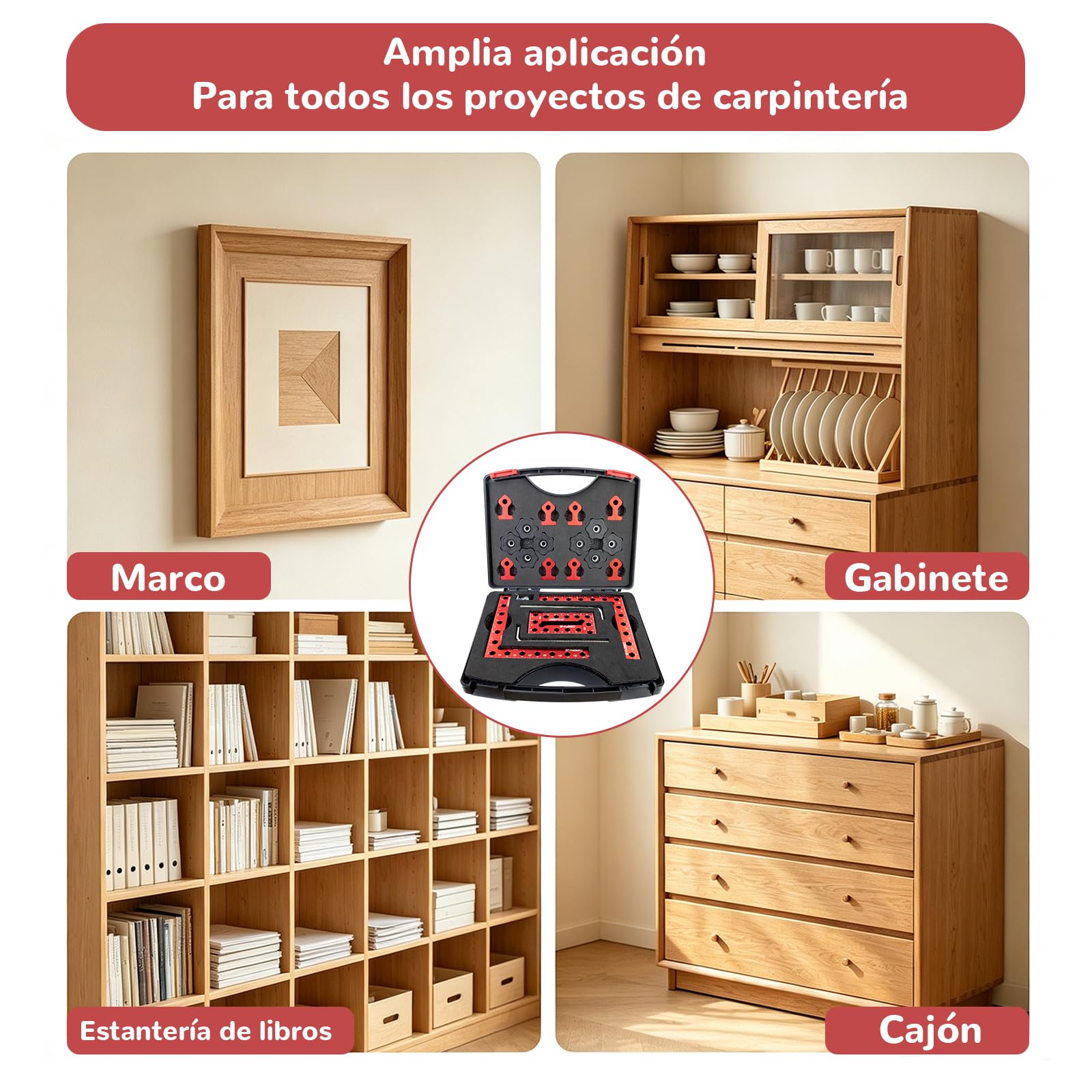 Abrazadera de esquina para carpintería, posicionador de ángulo de 90 grados, paquete de 8 ángulos de posicionamiento de aleación de aluminio, juego de herramientas de carpintería para marcos