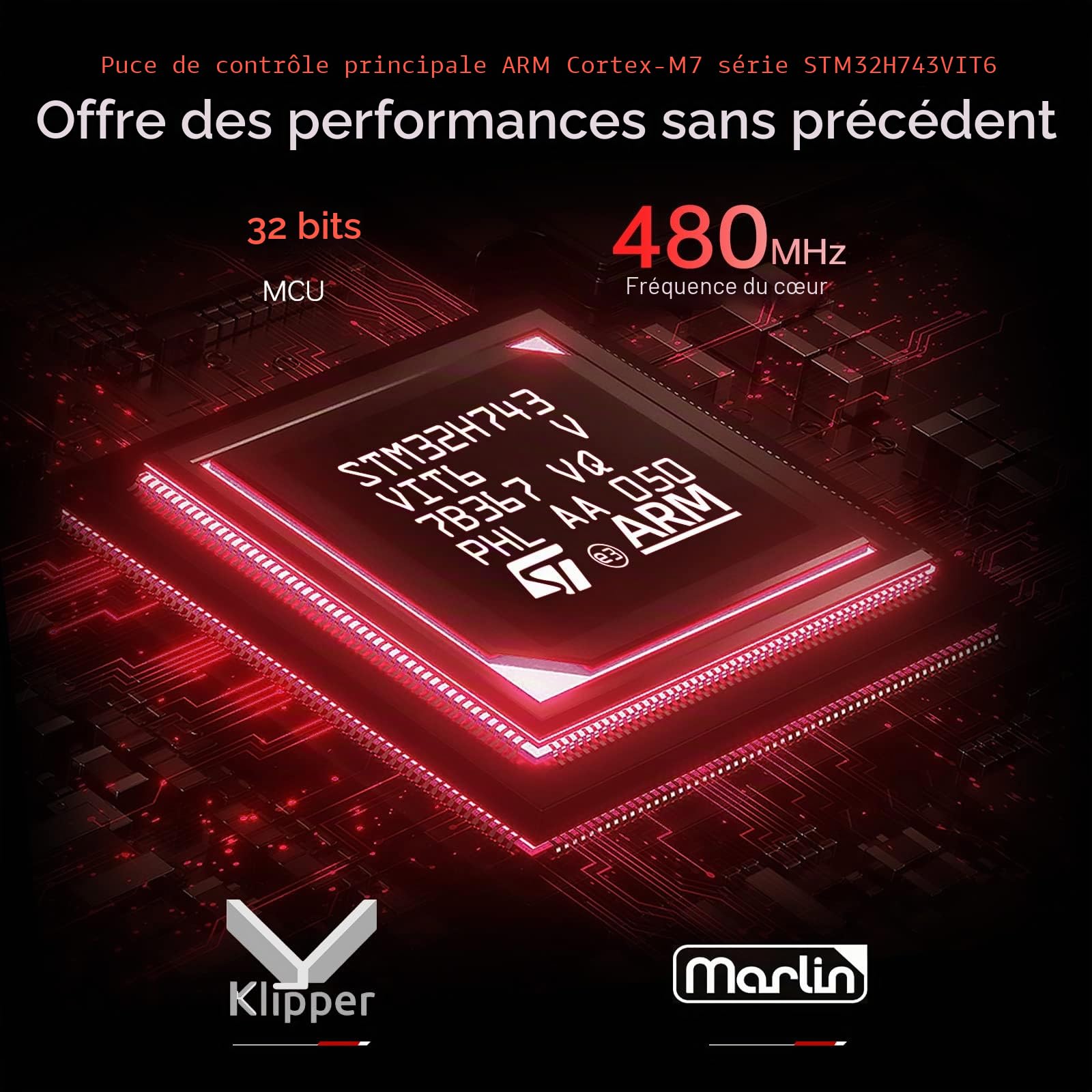 BIGTREETECH SKR 3 Carte de contrôle pour Imprimante 3D, Mise à Niveau de SKR V1.4/Turbo