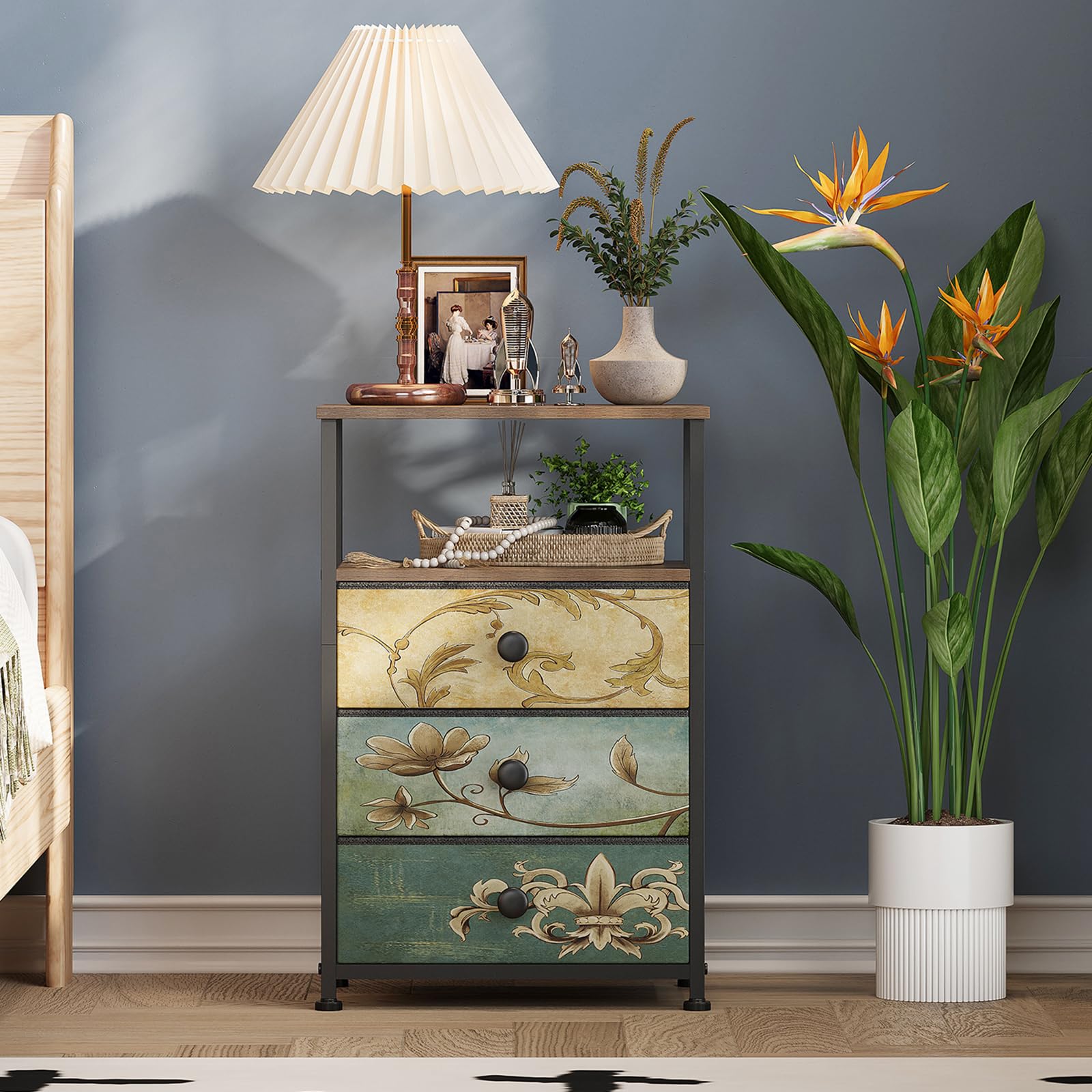 VEDECASA set van 2 commodes met 2 laden en open rek