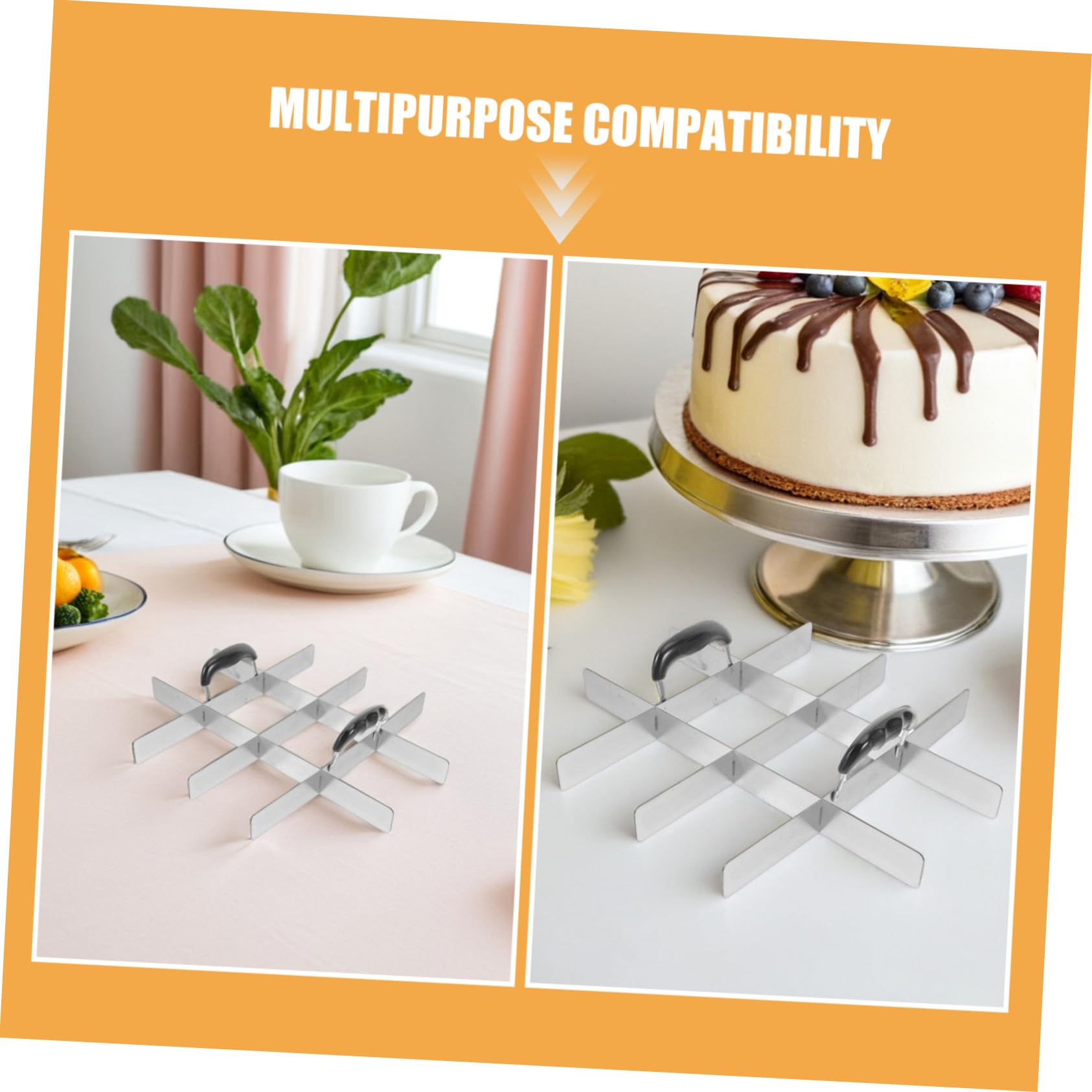 Gatuida 2pièces Pelle à Tarte Acier Inoxydable Séparateur De Tarte Coupé-gâteau Outil Pour Préparation De Cheesecakes Coupé-tarte Séparateur à Gâteau Pour Tiramisu Coupé-brownies