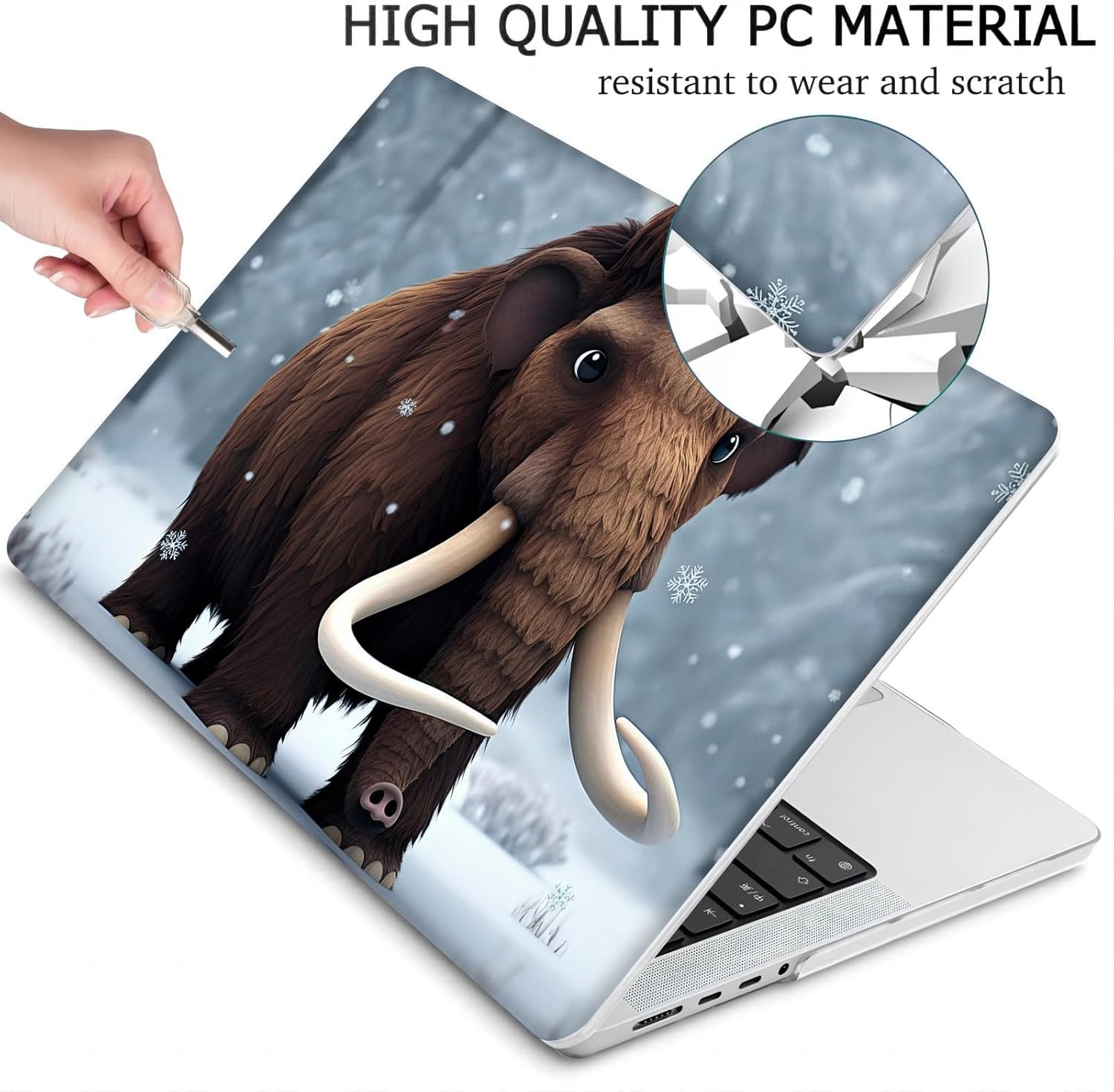 Compatible with MacBook Neo 13-inch, Hard Shell Case with Keyboard Cover and Screen Protector (A3404 A18 Pro chip, 2026 Release) - Mammoth MC21332