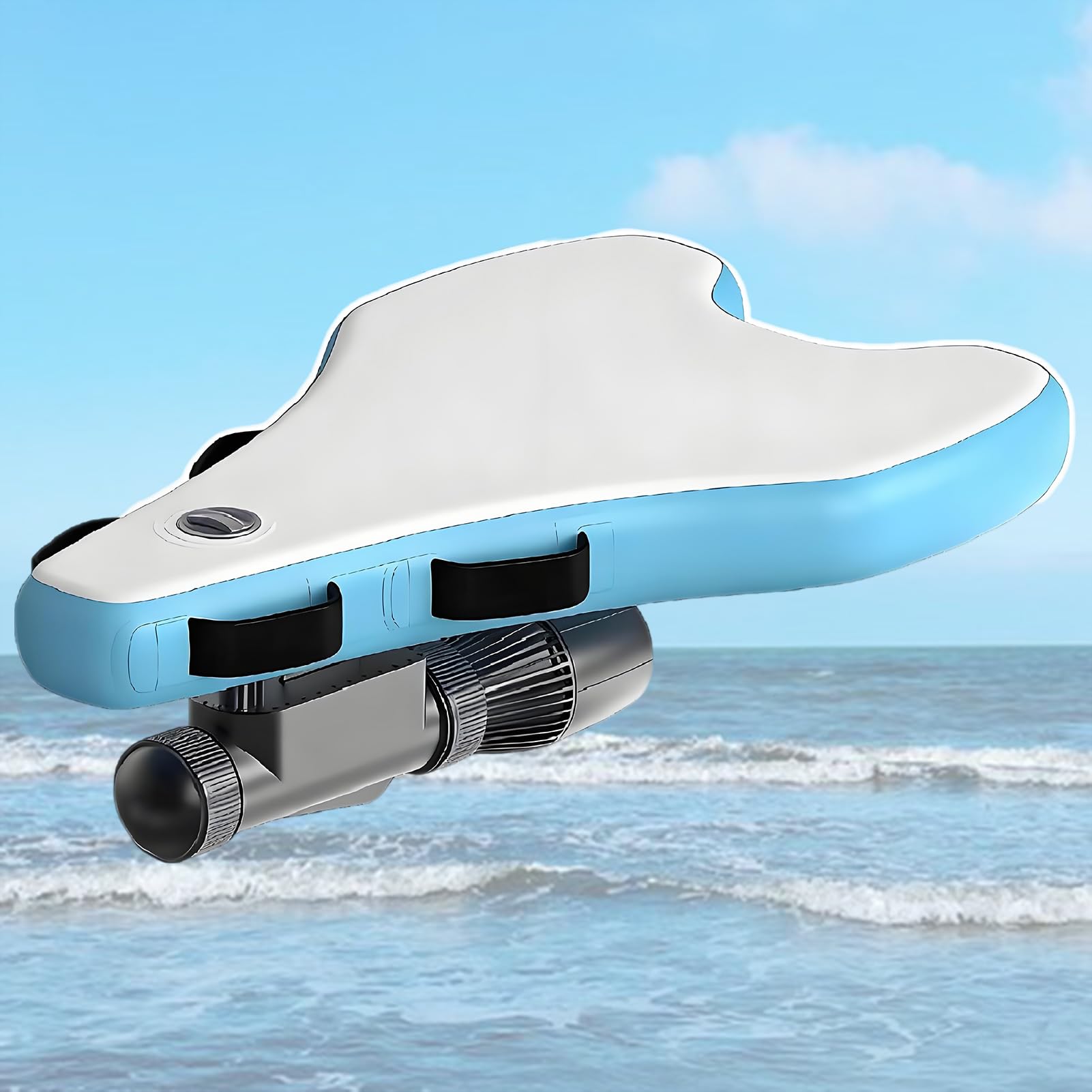 ExoticaBlend 2 in 1 Electric Inflatable Surfboard/Jet Boat +Underwater Scooter,Pro Adults Electric Bodyboard/Paddleboard + Sea Thruster with 10speeds&2modes,3-7/9km/H,110kg Load Capacity 700W-16A
