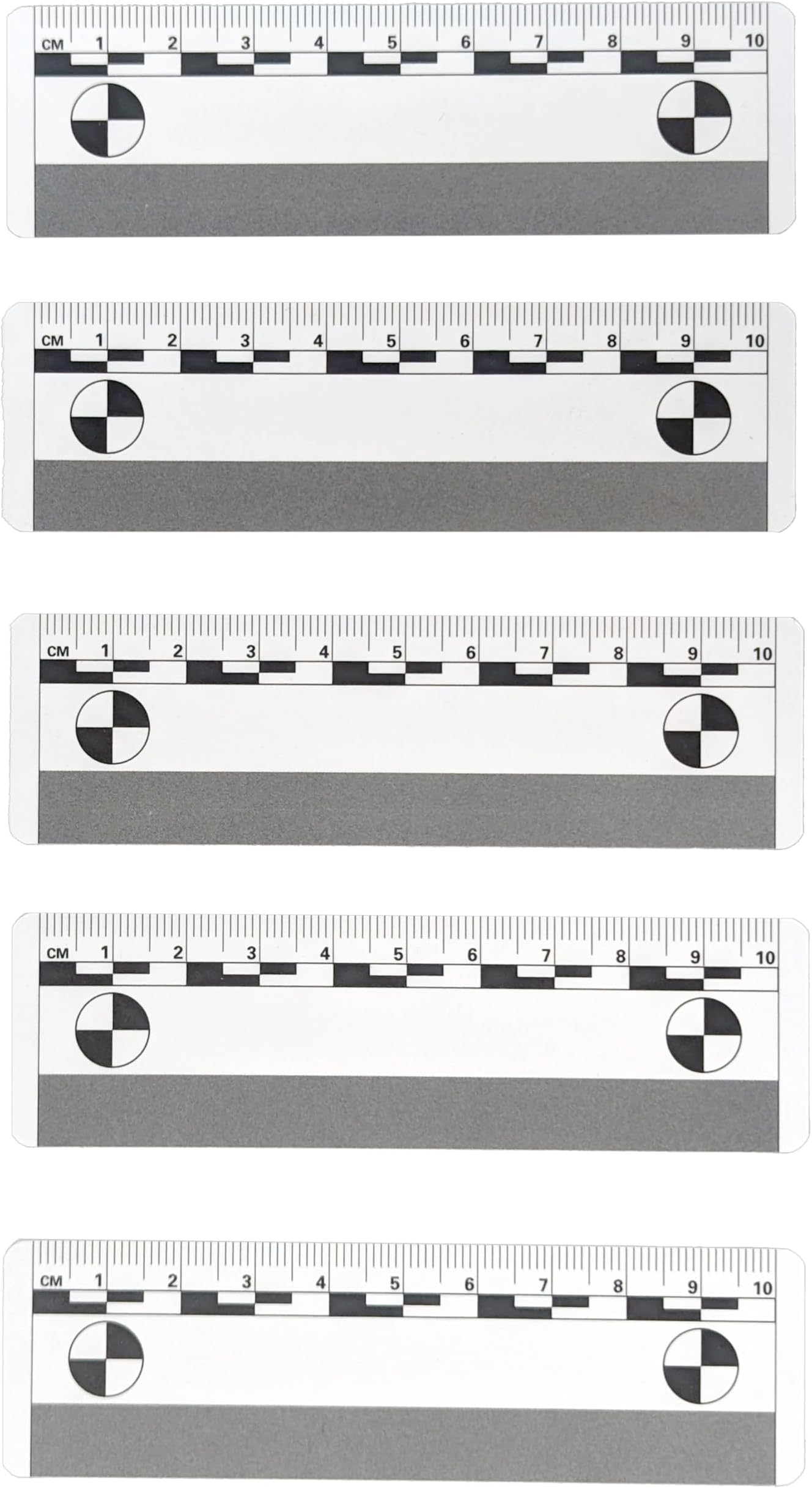 Crime Scene 10cm Photomacrographic Scales, Pack of 5
