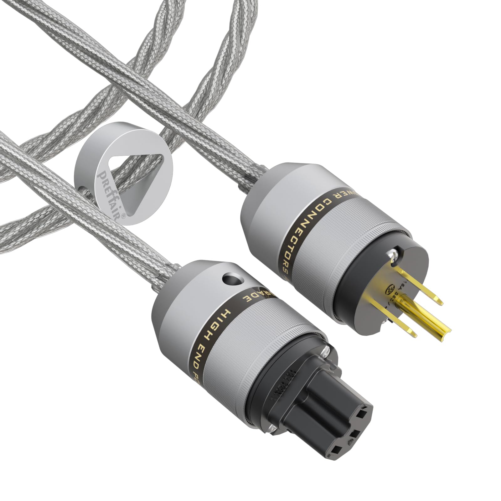 Amazon.co.jp: Prefair OCC銀メッキ交流電源線1.5mm²/15 AWGは電源線を