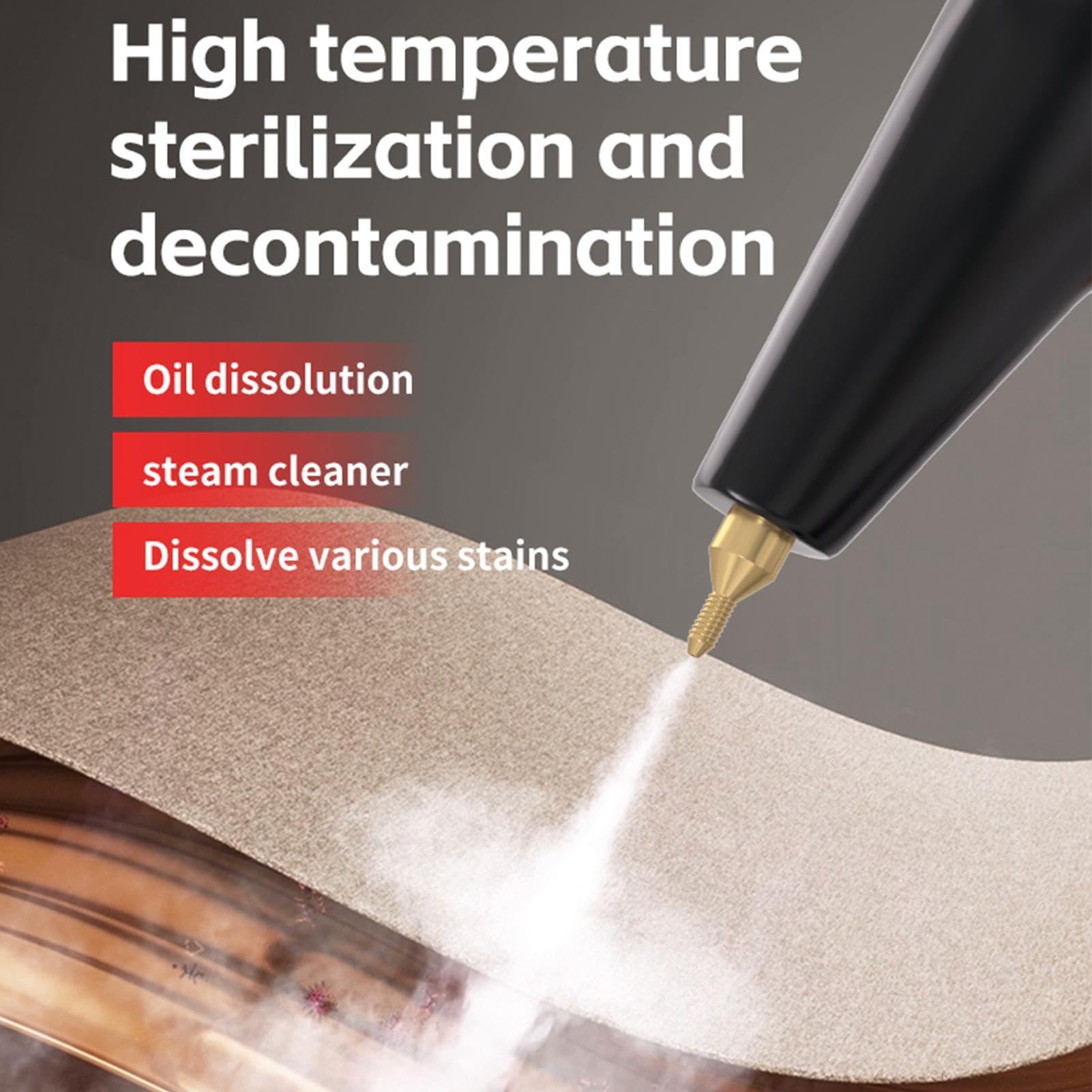 Limpiador a Vapor Multiusos 6 niveles de extracción de suciedad portátil | Limpiador a vapor para cocina Apto Para Sofá, Canapé, Muebles, Alfombra, Suelo De Madera, Tapicería, Azulejos Y