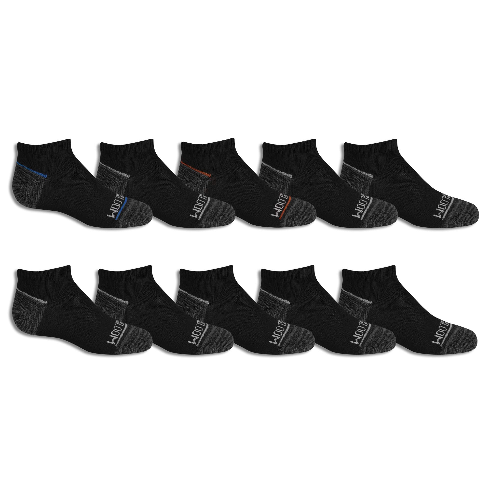 Fruit of the Loom Nieformalne skarpety Chłopcy 10-pair Flat Knit No Show Socks (10 w zestawie)