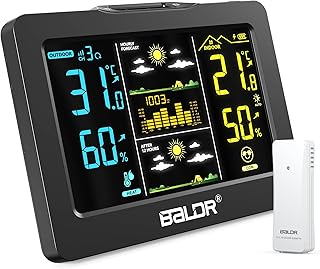 BALDR Wetterstation Farbdisplay Senioren